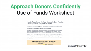 Nonprofit Use of Funds Worksheet